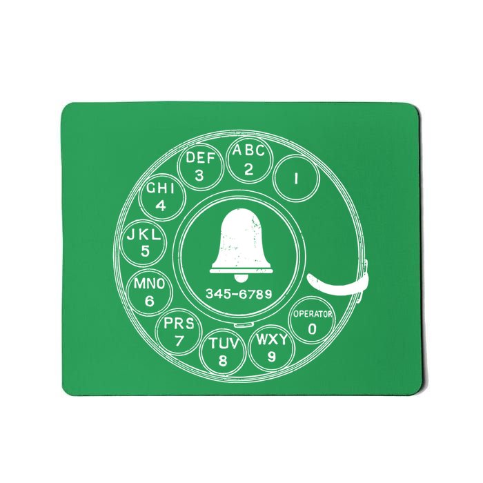 Retro Rotary Phone Dial Mousepad