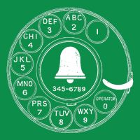 Retro Rotary Phone Dial Mousepad