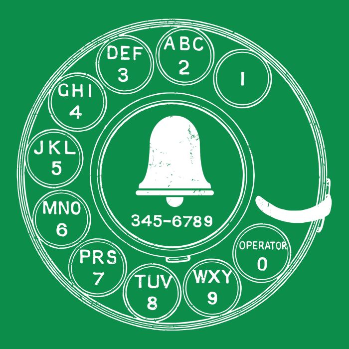 Retro Rotary Phone Dial Mousepad