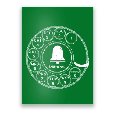 Retro Rotary Phone Dial Poster
