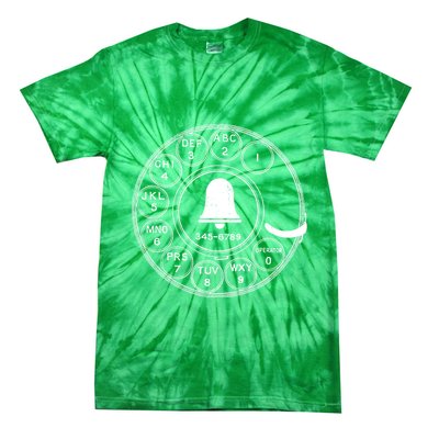 Retro Rotary Phone Dial Tie-Dye T-Shirt