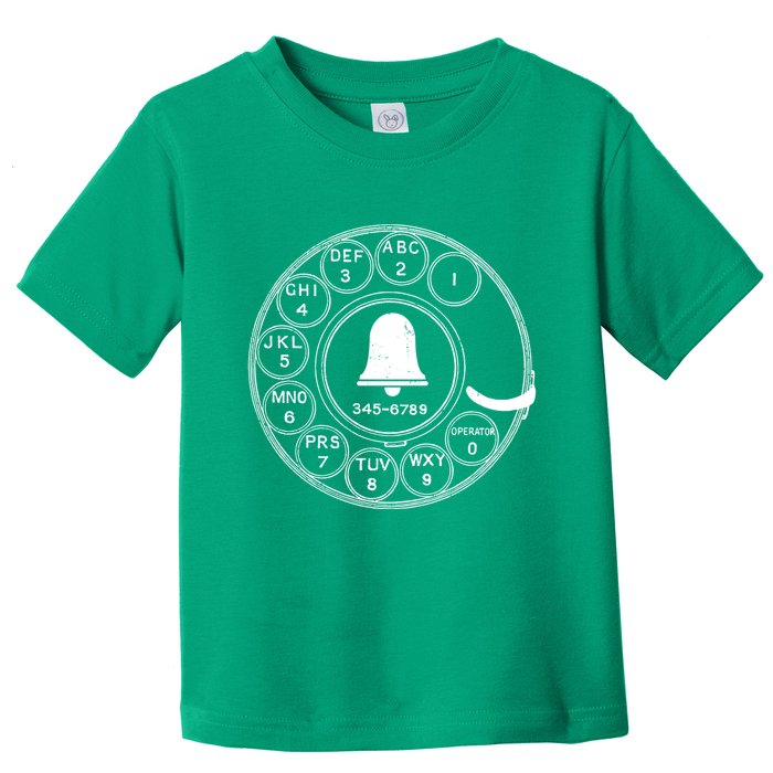 Retro Rotary Phone Dial Toddler T-Shirt