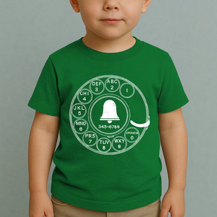 Retro Rotary Phone Dial Toddler T-Shirt