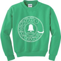 Retro Rotary Phone Dial Kids Sweatshirt