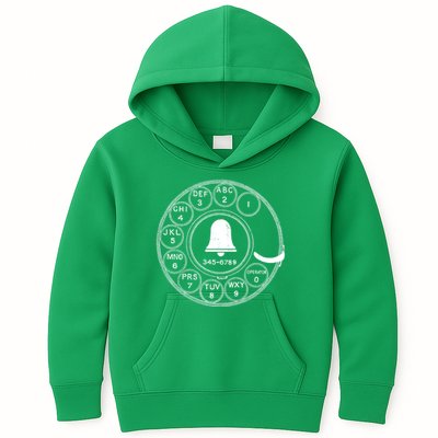 Retro Rotary Phone Dial Kids Hoodie
