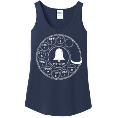 Retro Rotary Phone Dial Ladies Essential Tank