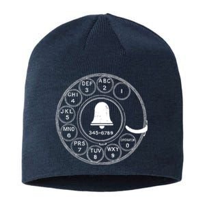 Retro Rotary Phone Dial Sustainable Beanie