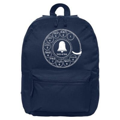 Retro Rotary Phone Dial 16 in Basic Backpack