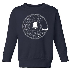 Retro Rotary Phone Dial Toddler Sweatshirt