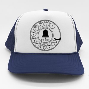 Retro Rotary Phone Dial Trucker Hat