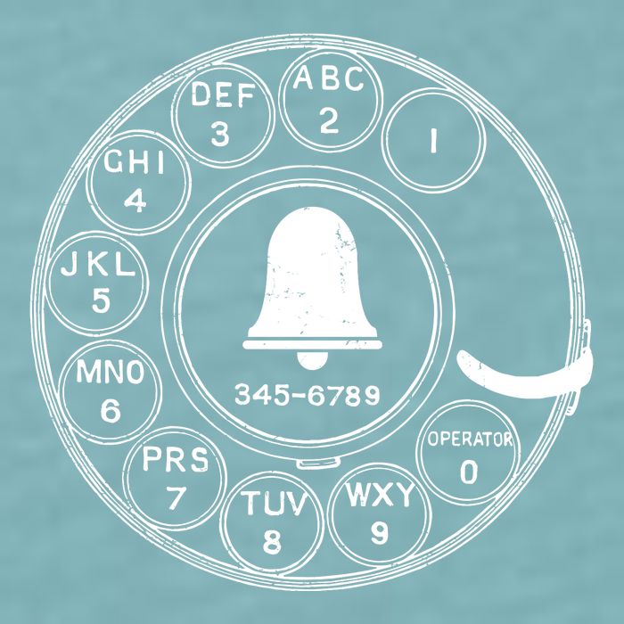 Retro Rotary Phone Dial Sueded Cloud Jersey T-Shirt