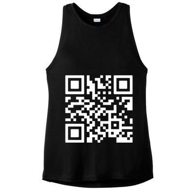 Rick Roll Prank Qr Code Ladies PosiCharge Tri-Blend Wicking Tank