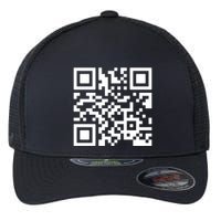 Rick Roll Prank Qr Code Flexfit Unipanel Trucker Cap