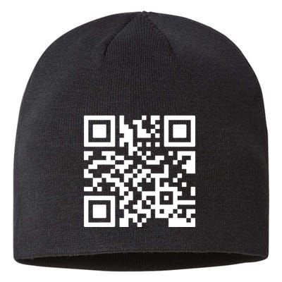 Rick Roll Prank Qr Code Sustainable Beanie