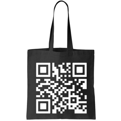 Rick Roll Prank Qr Code Tote Bag