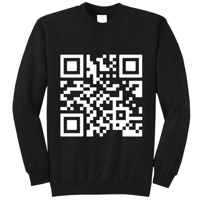 Rick Roll Prank Qr Code Tall Sweatshirt