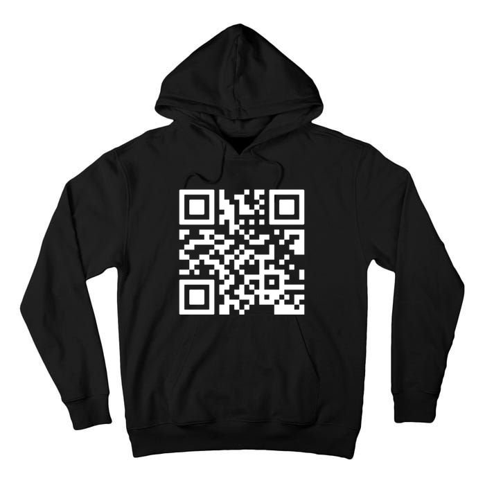 Rick Roll Prank Qr Code Tall Hoodie