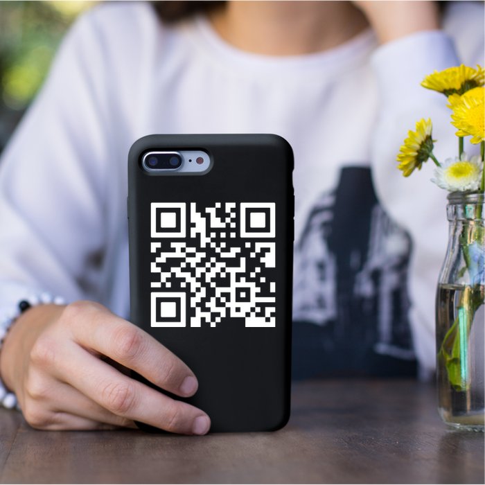 Rick Roll Prank Qr Code Permanent Decal Sticker
