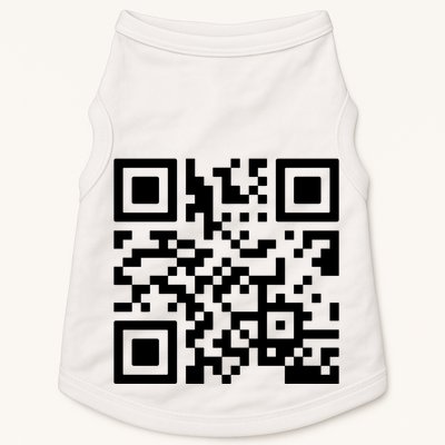Rick Roll Prank Qr Code Doggie Tank