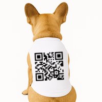Rick Roll Prank Qr Code Doggie Tank