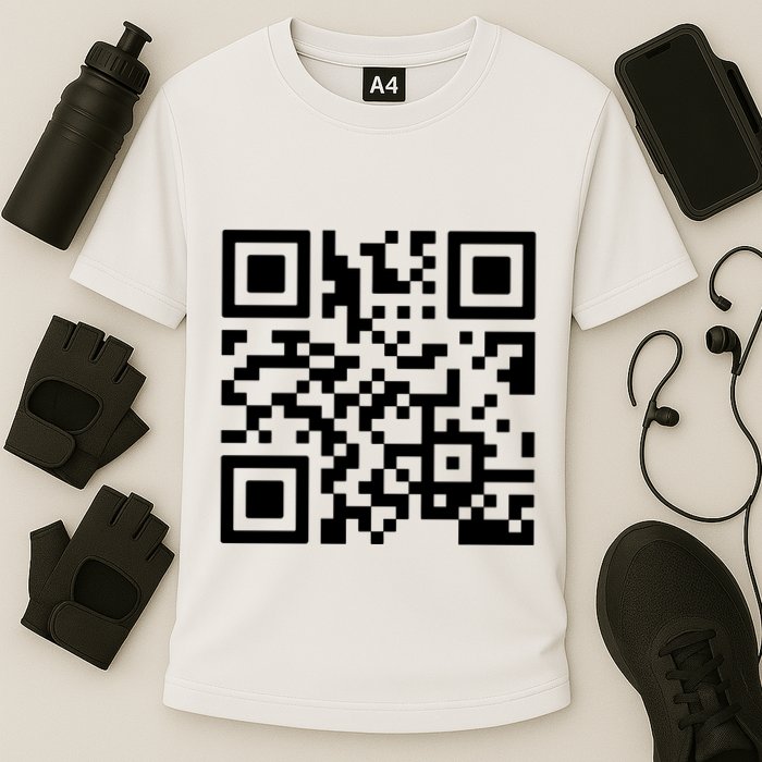 Rick Roll Prank Qr Code Performance Shirt