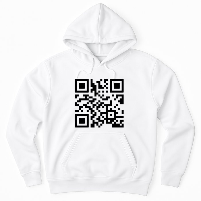 Rick Roll Prank Qr Code Hoodie