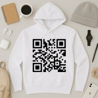 Rick Roll Prank Qr Code Hoodie