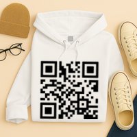 Rick Roll Prank Qr Code Hoodie