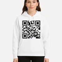 Rick Roll Prank Qr Code Hoodie