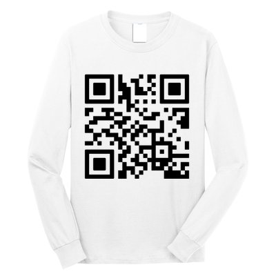 Rick Roll Prank Qr Code Long Sleeve Shirt