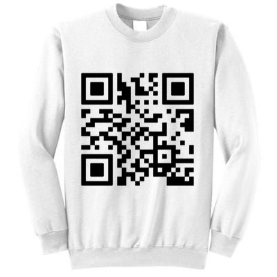 Rick Roll Prank Qr Code Sweatshirt
