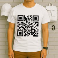 Rick Roll Prank Qr Code T-Shirt