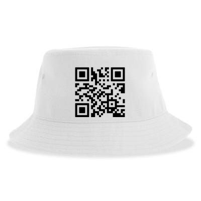 Rick Roll Prank Qr Code Sustainable Bucket Hat