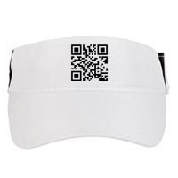 Rick Roll Prank Qr Code Adult Drive Performance Visor