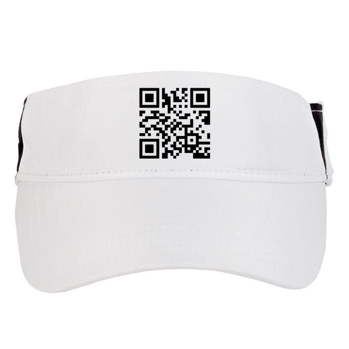Rick Roll Prank Qr Code Adult Drive Performance Visor