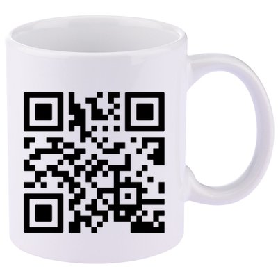 Rick Roll Prank Qr Code 11oz C Handle Ceramic Mug