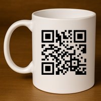 Rick Roll Prank Qr Code 11oz C Handle Ceramic Mug