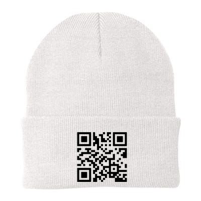 Rick Roll Prank Qr Code Knit Cap Winter Beanie