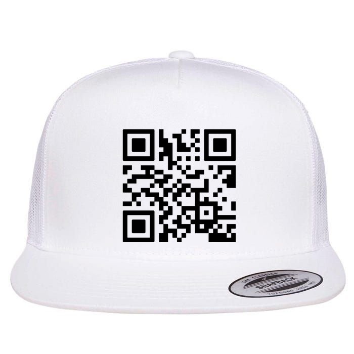 Rick Roll Prank Qr Code Flatbill Hat