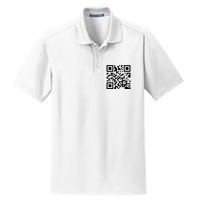 Rick Roll Prank Qr Code Dry Zone Grid Polo