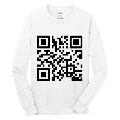 Rick Roll Prank Qr Code Tall Long Sleeve T-Shirt