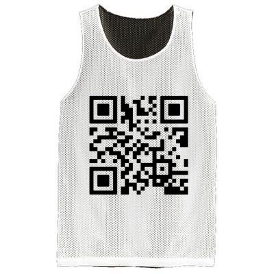Rick Roll Prank Qr Code Mesh Reversible Basketball Jersey Tank