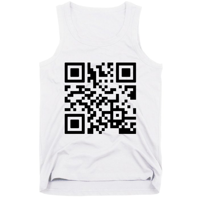 Rick Roll Prank Qr Code Tank Top