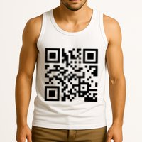 Rick Roll Prank Qr Code Tank Top