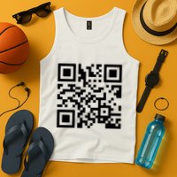 Rick Roll Prank Qr Code Tank Top