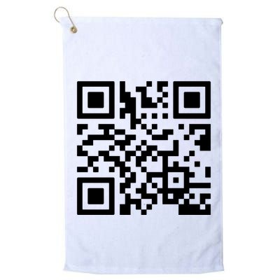 Rick Roll Prank Qr Code Golf Towel