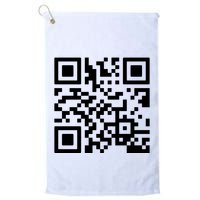 Rick Roll Prank Qr Code Golf Towel
