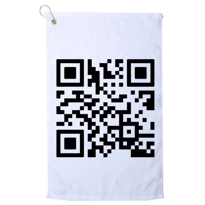 Rick Roll Prank Qr Code Golf Towel