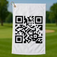 Rick Roll Prank Qr Code Golf Towel