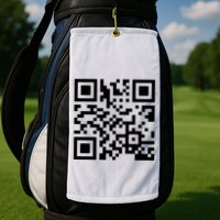 Rick Roll Prank Qr Code Golf Towel